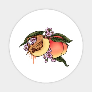 Peach Skull Magnet